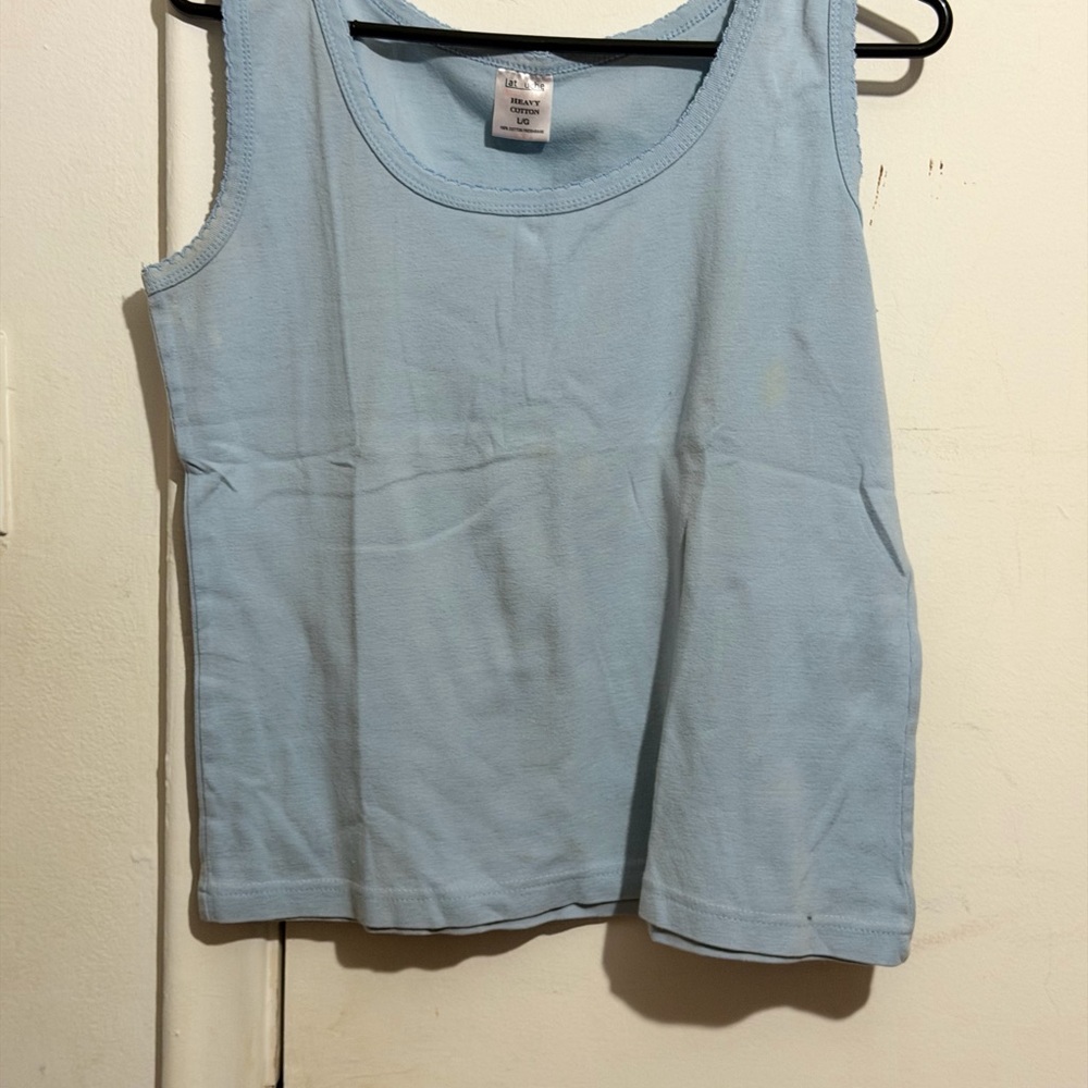 Vintage Light Blue Women's Tank Top - Unbranded